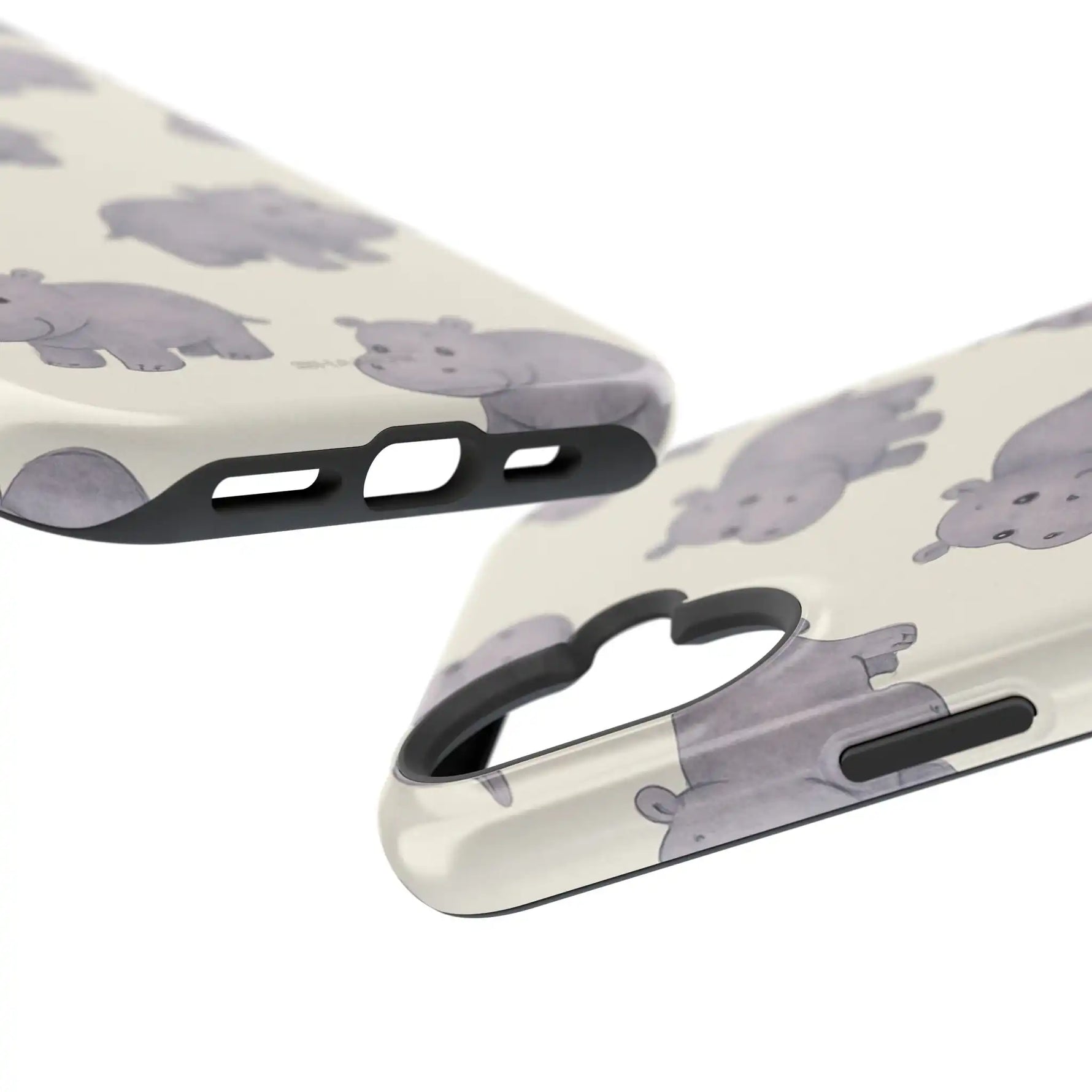 Cute Tiny Hippo Magnetic Impact-Resistant Phone Case