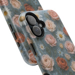 Frozen Floral Vintage Roses & Daisies iPhone Case with MagSafe compatibility  Shamo's