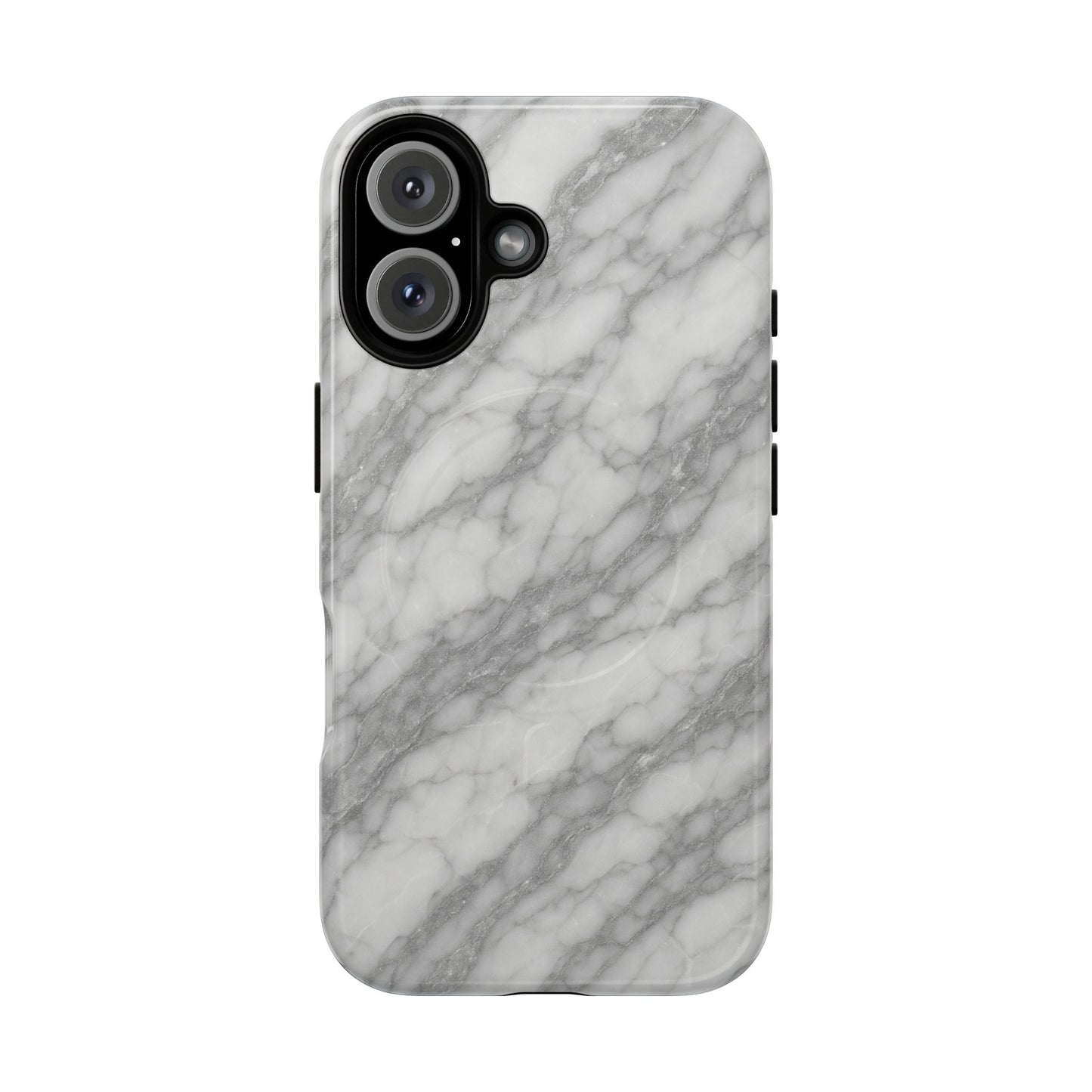 Silver Mist Marble iPhone Case with MagSafe - Shamo's