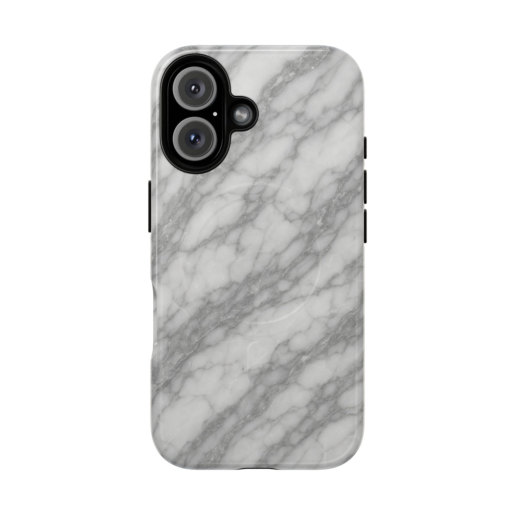 Silver Mist Marble iPhone Case with MagSafe - Shamo's