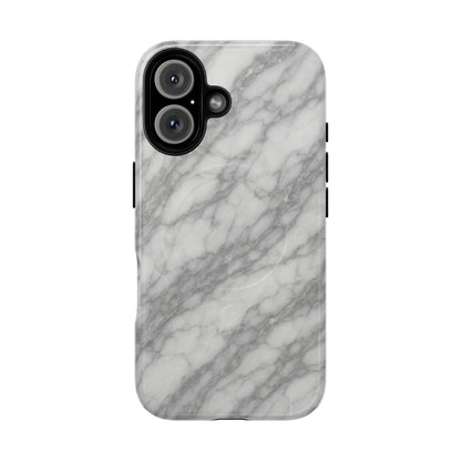 Silver Mist Marble iPhone Case with MagSafe - Shamo's