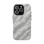 Silver Mist Marble iPhone Case with MagSafe - Shamo's