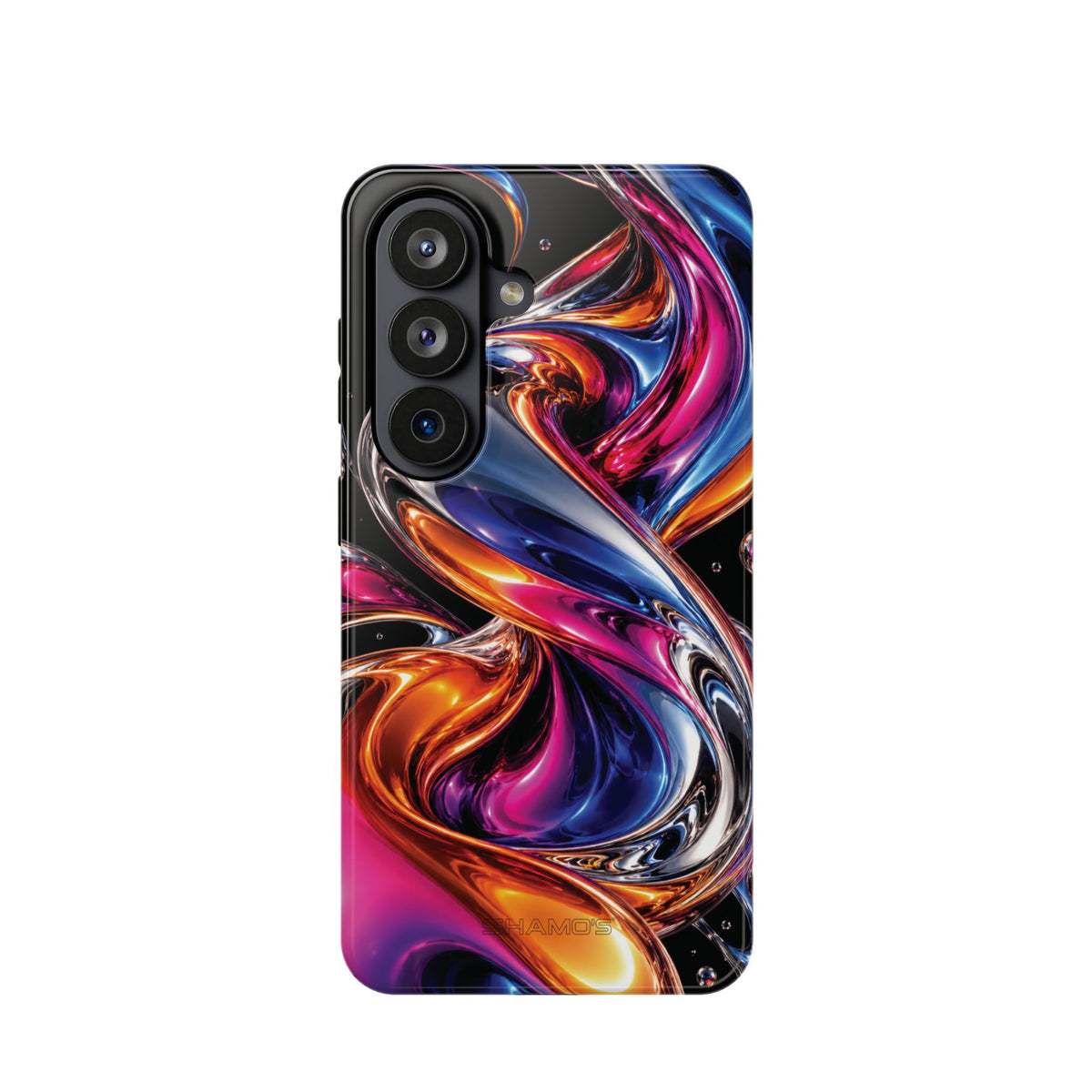 Liquid Aurora MagSafe Phone Case – Colorful Chrome-Effect Swirls | Glossy