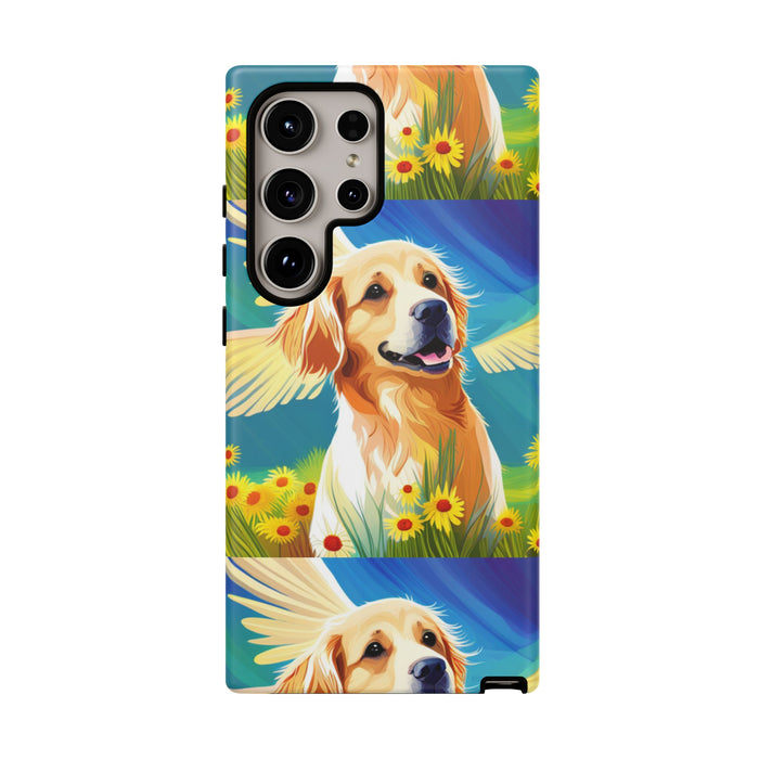 Tough Cases Golden Retriever with Wings Phone case