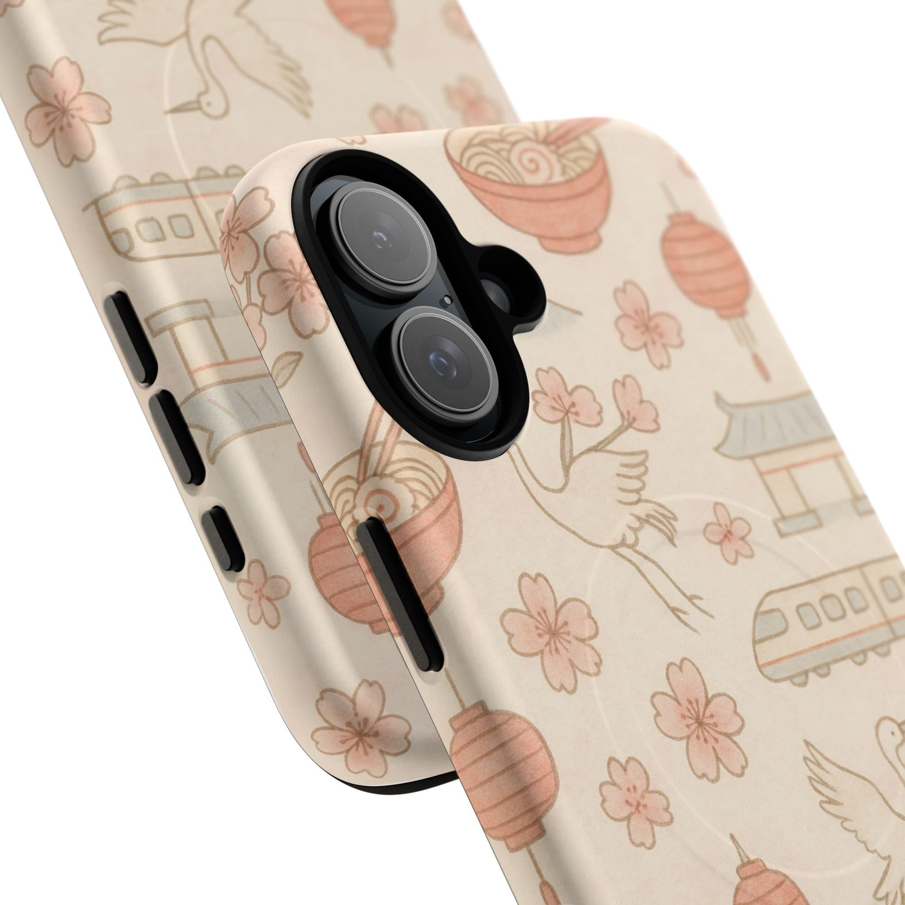 Japan Hand-Drawn Cherry Blossom iPhone Case with MagSafe  Shamo's