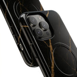Black & Gold Marble iPhone Case with MagSafe  Shamo's