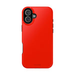 Electric Red Solid Color MagSafe Compatible Impact-Resistant iPhone Case | Slim Protective Cover