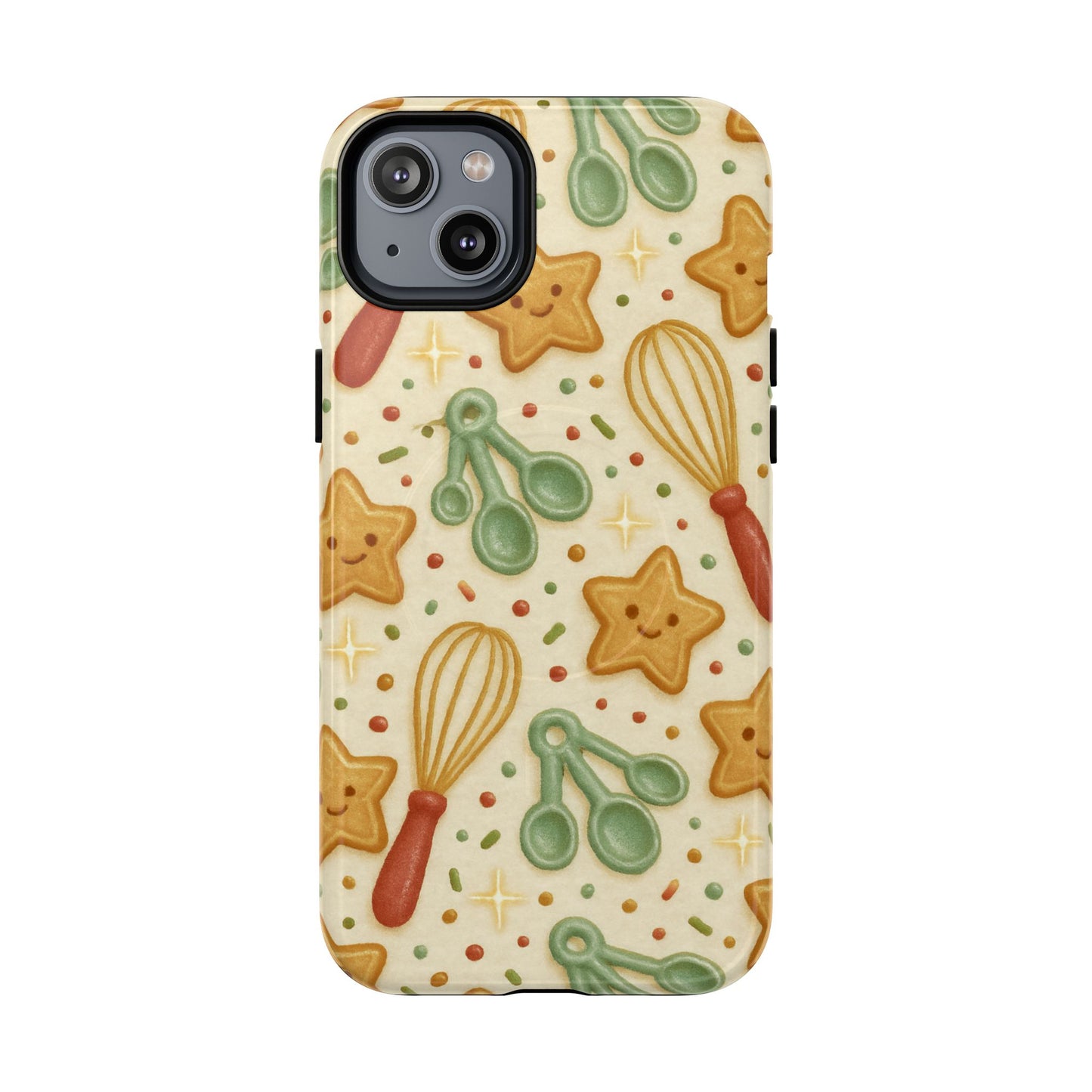 Baking Holiday iPhone Case — Cute Whisk & Cookie Pattern | compatible with MagSafe