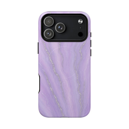Lavender Marble iPhone Case with MagSafe - Shamo's