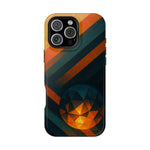 “Geometry of Becoming” Abstract iPhone MagSafe Case — Magnetic Impact-Resistant  Shamo's iPhone 16 Pro Max / Glossy