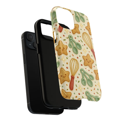 Baking Holiday iPhone Case — Cute Whisk & Cookie Pattern | compatible with MagSafe