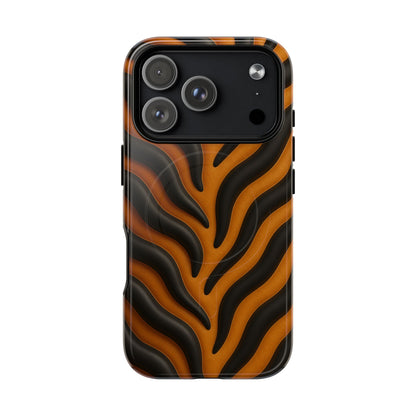 Fierce Tiger Striped iPhone Case - Works with MagSafe