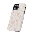 Pink Watercolor Heart Floral Pattern | Tough Impact Phone Case  Shamo's