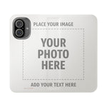 Personalized Flip Wallet Phone Case – Custom Photo & Text Wallet Cover