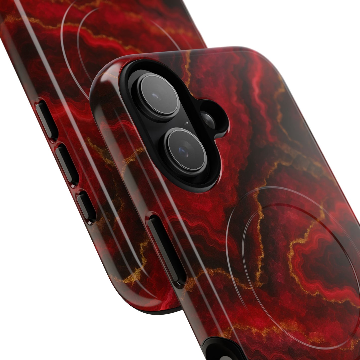 Red Marble iPhone Case with MagSafe