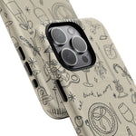 Festive Doodle iPhone Case (’drink, be merry’ Holiday Design) | compatible with MagSafe - Shamo's