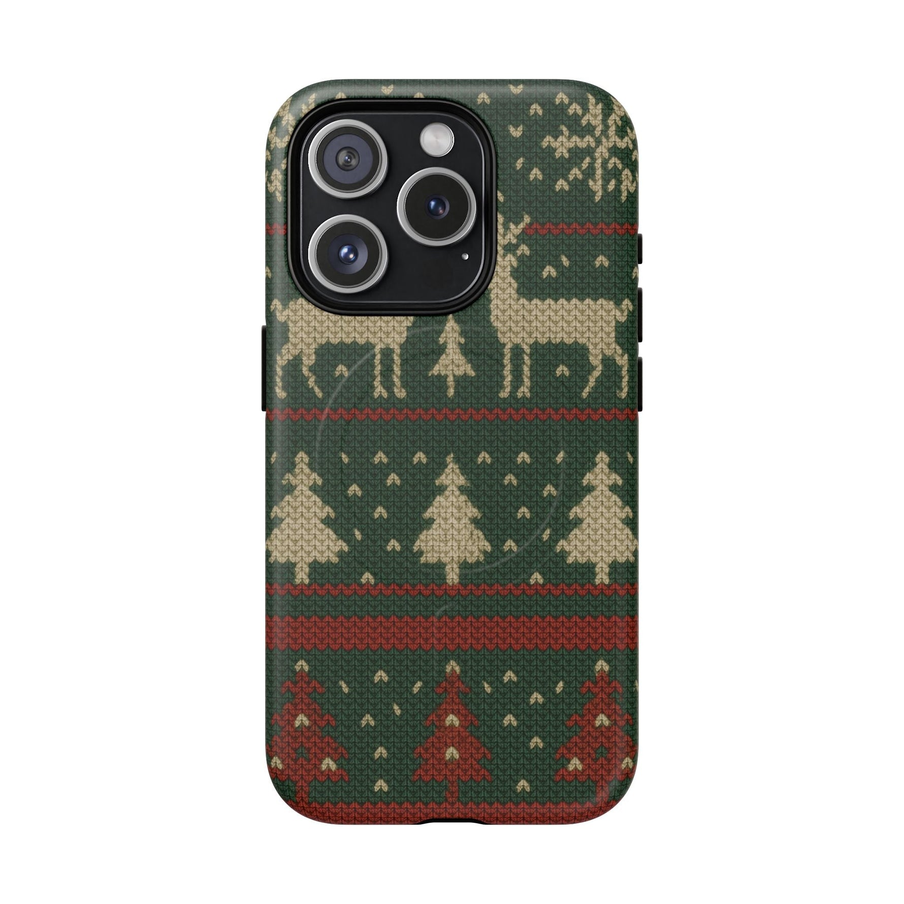 Holiday Knit Reindeer MagSafe Tough iPhone Case  Shamo's iPhone 15 Pro / Matte