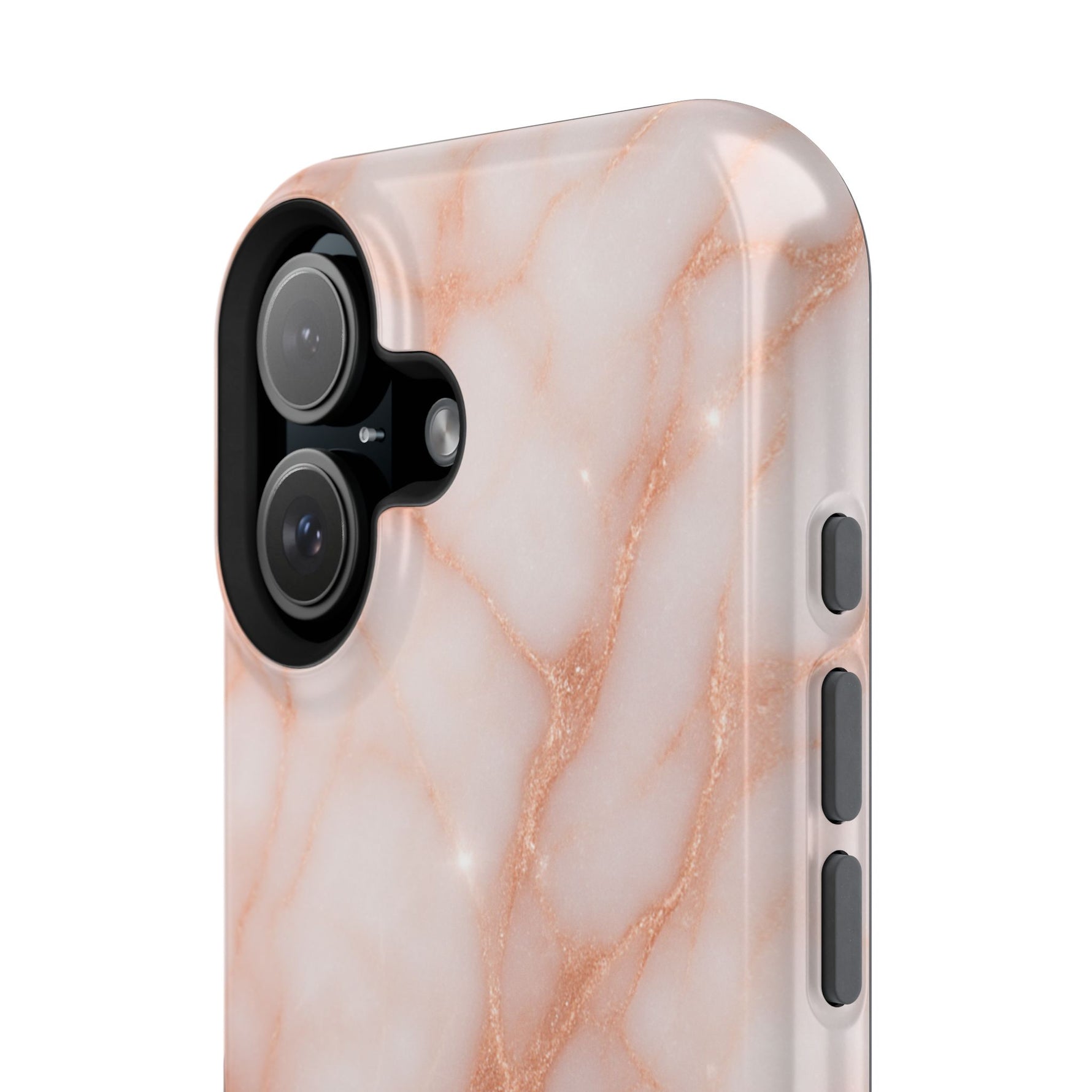 Glamouröse iPhone-Hülle in Roségold mit MagSafe