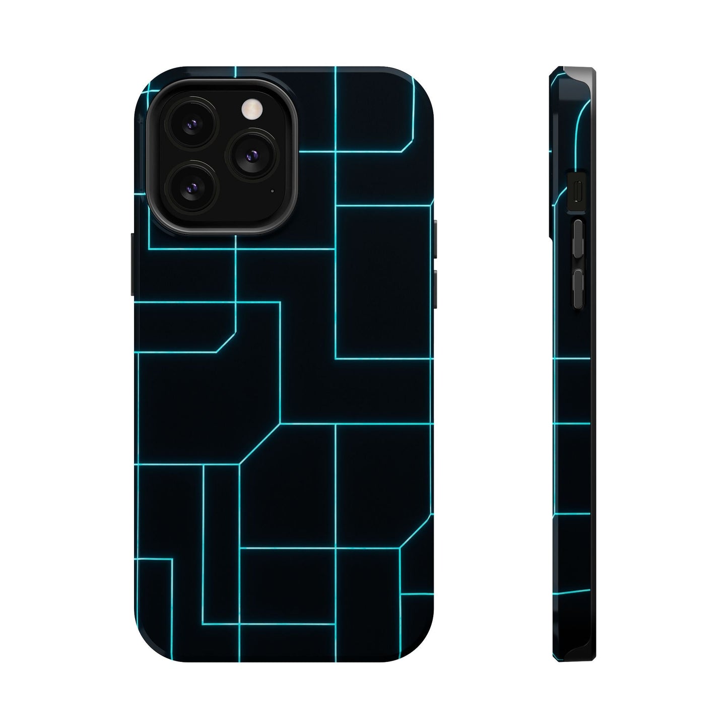 Neon Grid Magnetic Impact-Resistant iPhone Case | MagSafe compatible  Shamo's iPhone 13 Pro Max / Glossy