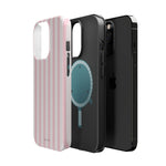 Pink Stripe Impact-Resistant Phone Case | MagSafe