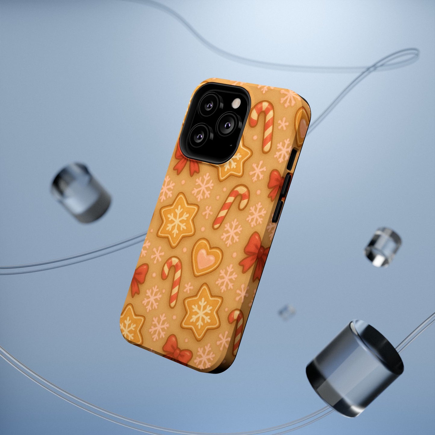 Candy Cane & Gingerbread Holiday iPhone Case — Impact-Resistant