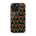 Candy Cane Heart MagSafe Impact-Resistant iPhone Case  Shamo's iPhone 15 Pro Max / Glossy