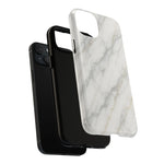 Classic White Marble iPhone Case with MagSafe - Shamo's