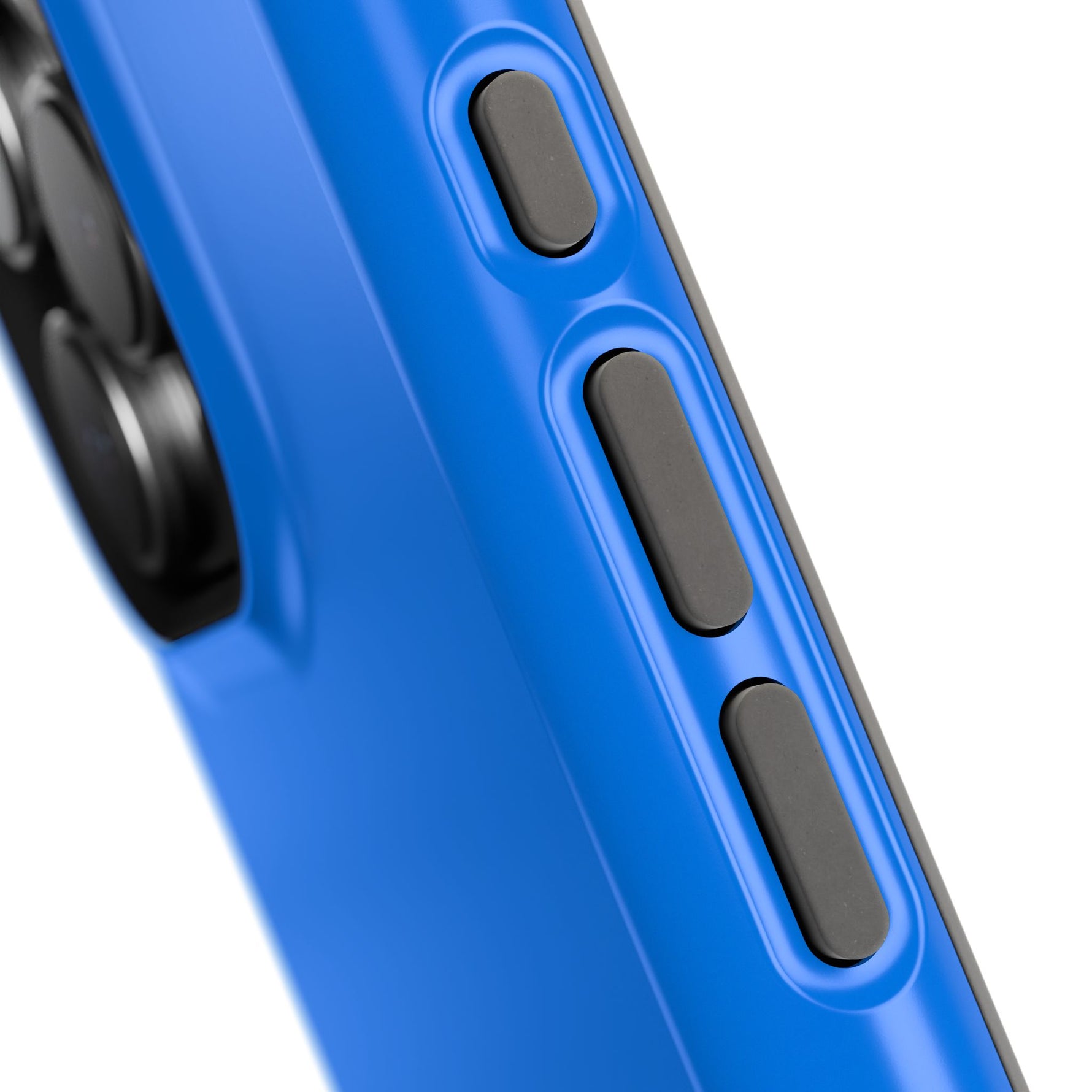 Cobalt Pop Blue Solid Color Impact-Resistant iPhone Case | Slim Shockproof MagSafe-Compatible