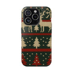 Holiday Reindeer Knit iPhone Case | compatible with MagSafe  Shamo's iPhone 15 Pro / Glossy