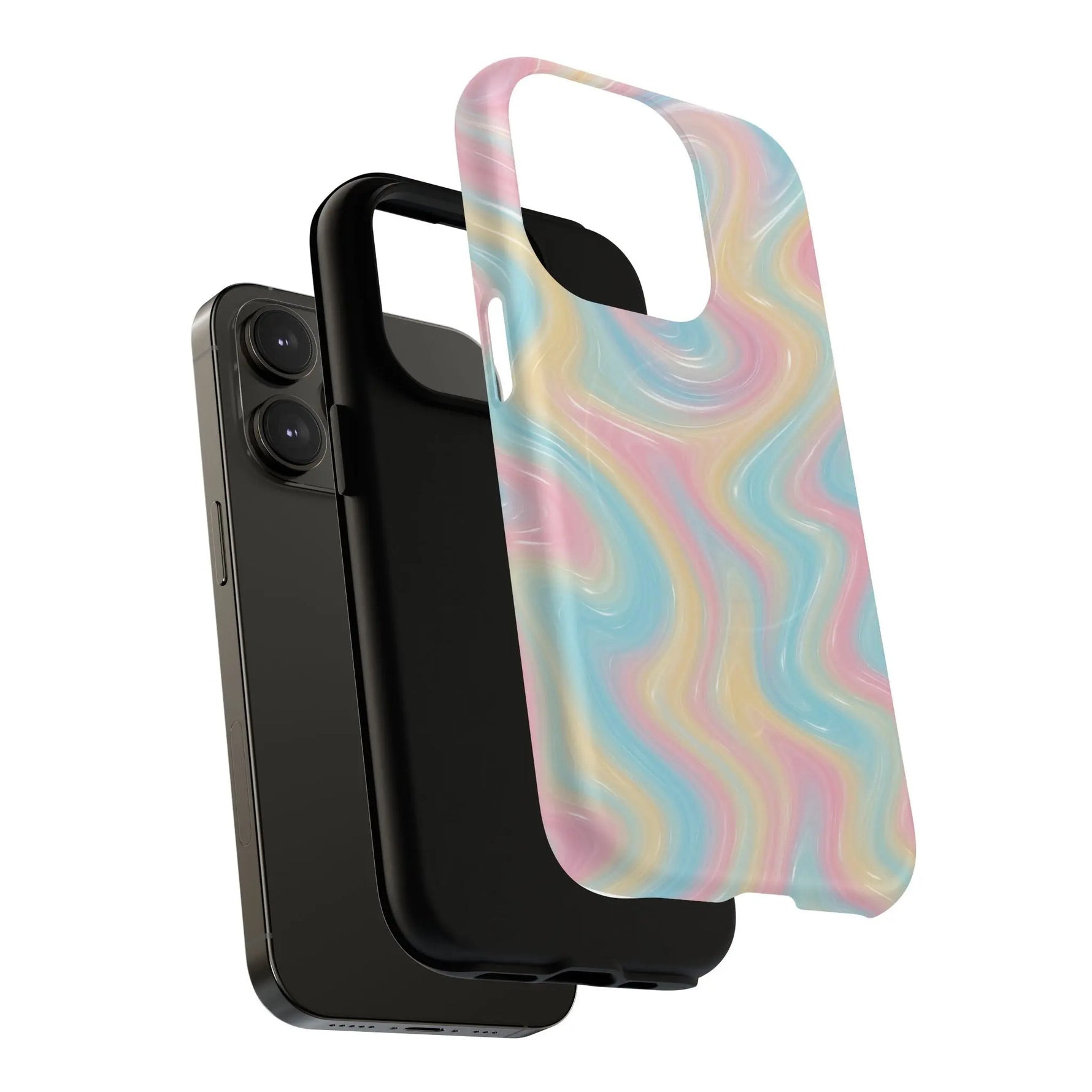 Rainbow Marble Swirl iPhone Case with MagSafe  Shamo's