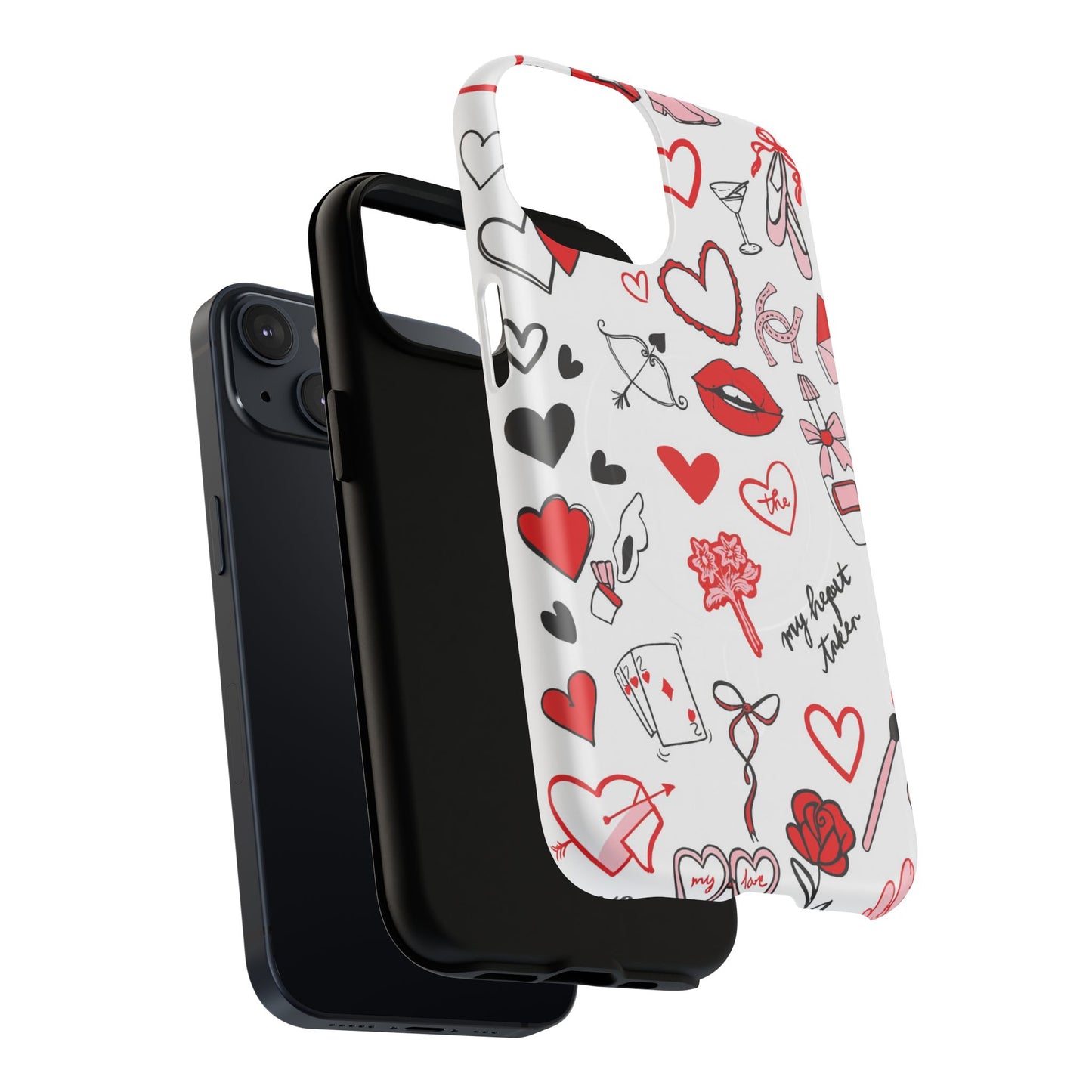 Love Doodle Tough iPhone Case (MagSafe compatible)