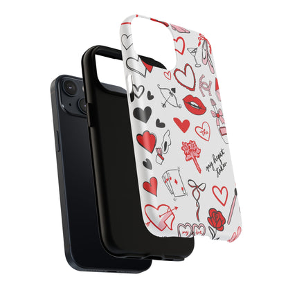 Love Doodle Tough iPhone Case (MagSafe compatible)