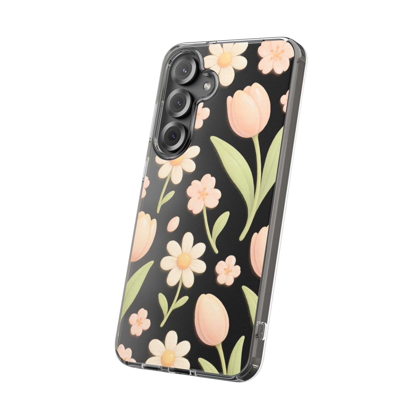 Floral Impact-Resistant Clear iPhone Case  Shamo's