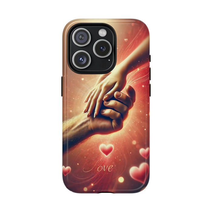 Magnetic Phone Case - Hands in Love Design - Compatible with MagSafe