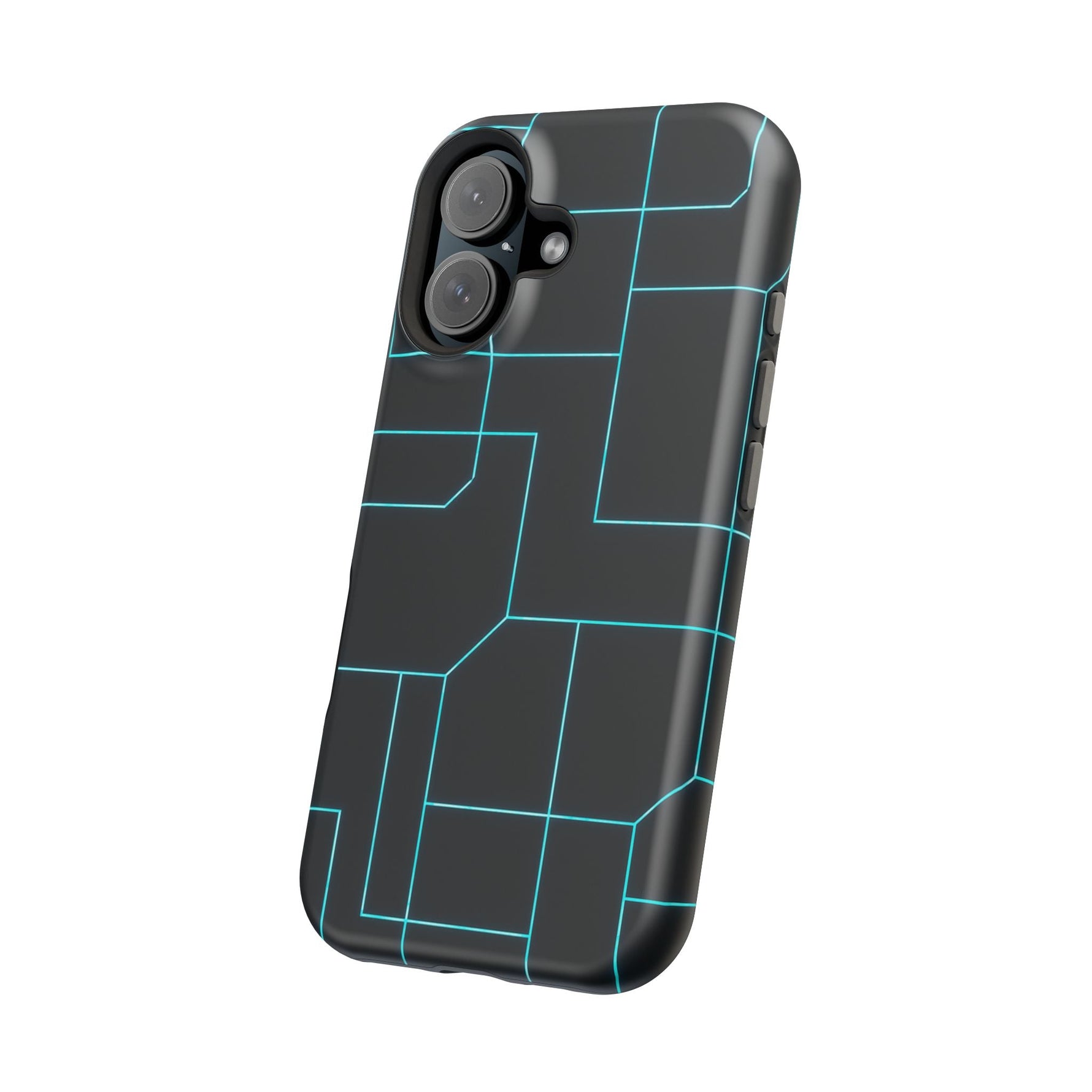 Neon Grid Magnetic Impact-Resistant iPhone Case | MagSafe compatible  Shamo's