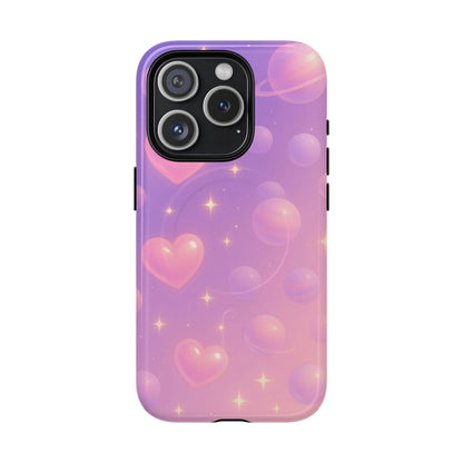 Galactic Hearts iPhone Case with MagSafe - Shamo's