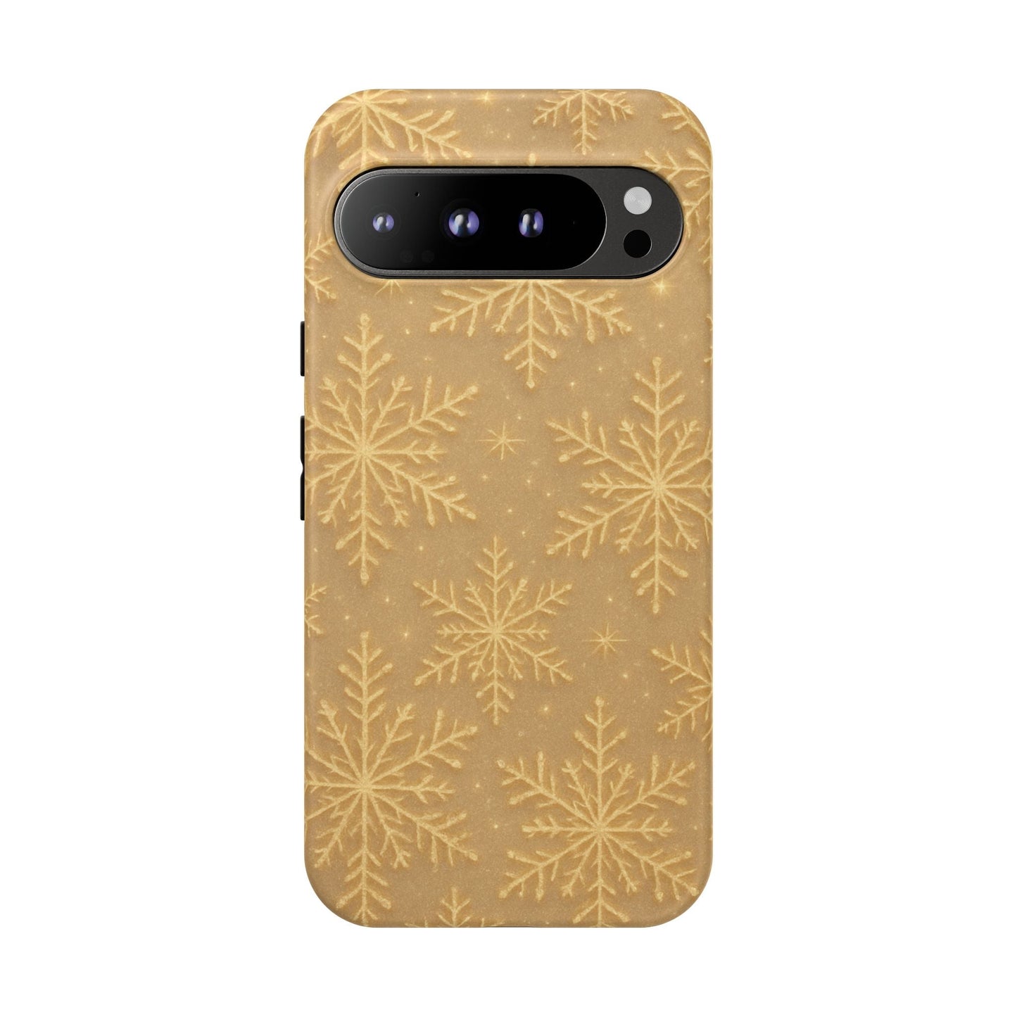 Golden Snowflake Holiday iPhone Case