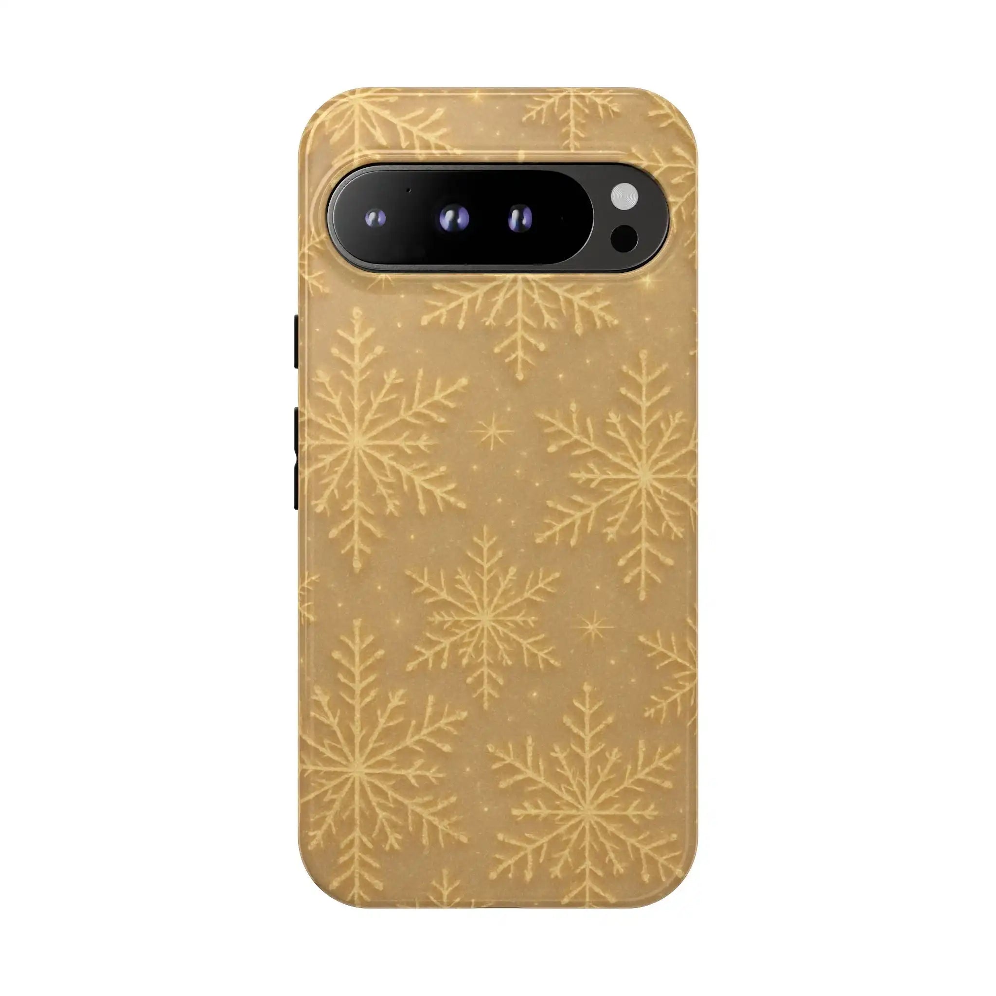 Golden Snowflake Holiday Phone Case  Shamo's Google Pixel 9 Pro XL / Glossy