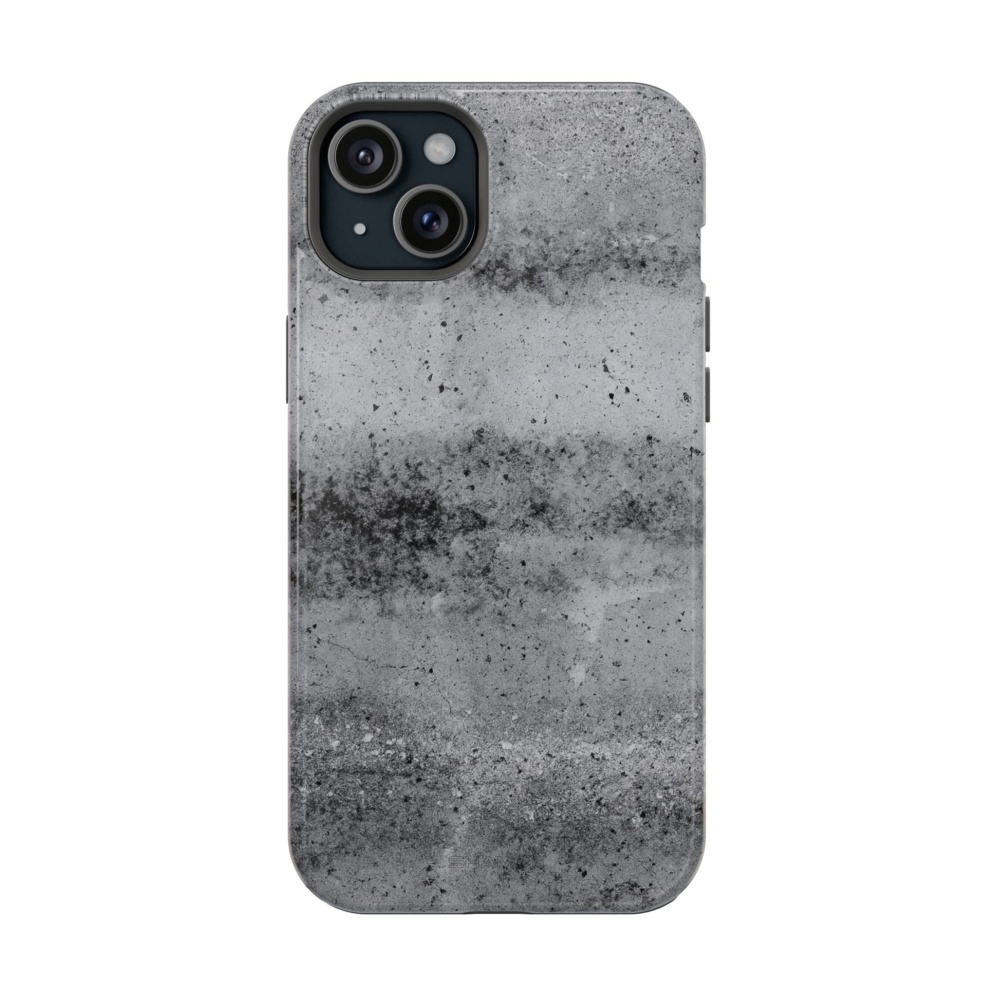 Concrete Pattern iPhone Case with Magsafe Compatibility - iPhone 15 Plus / Glossy - Shamo's