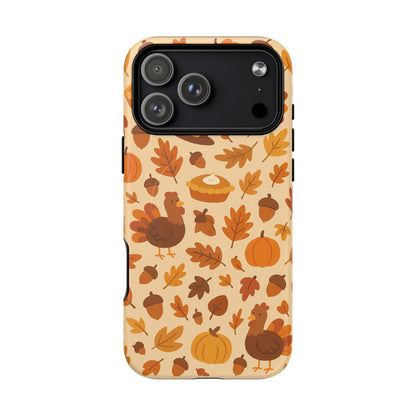 Thanksgiving-Themed Tough Magnetic iPhone Case | Compatible with MagSafe