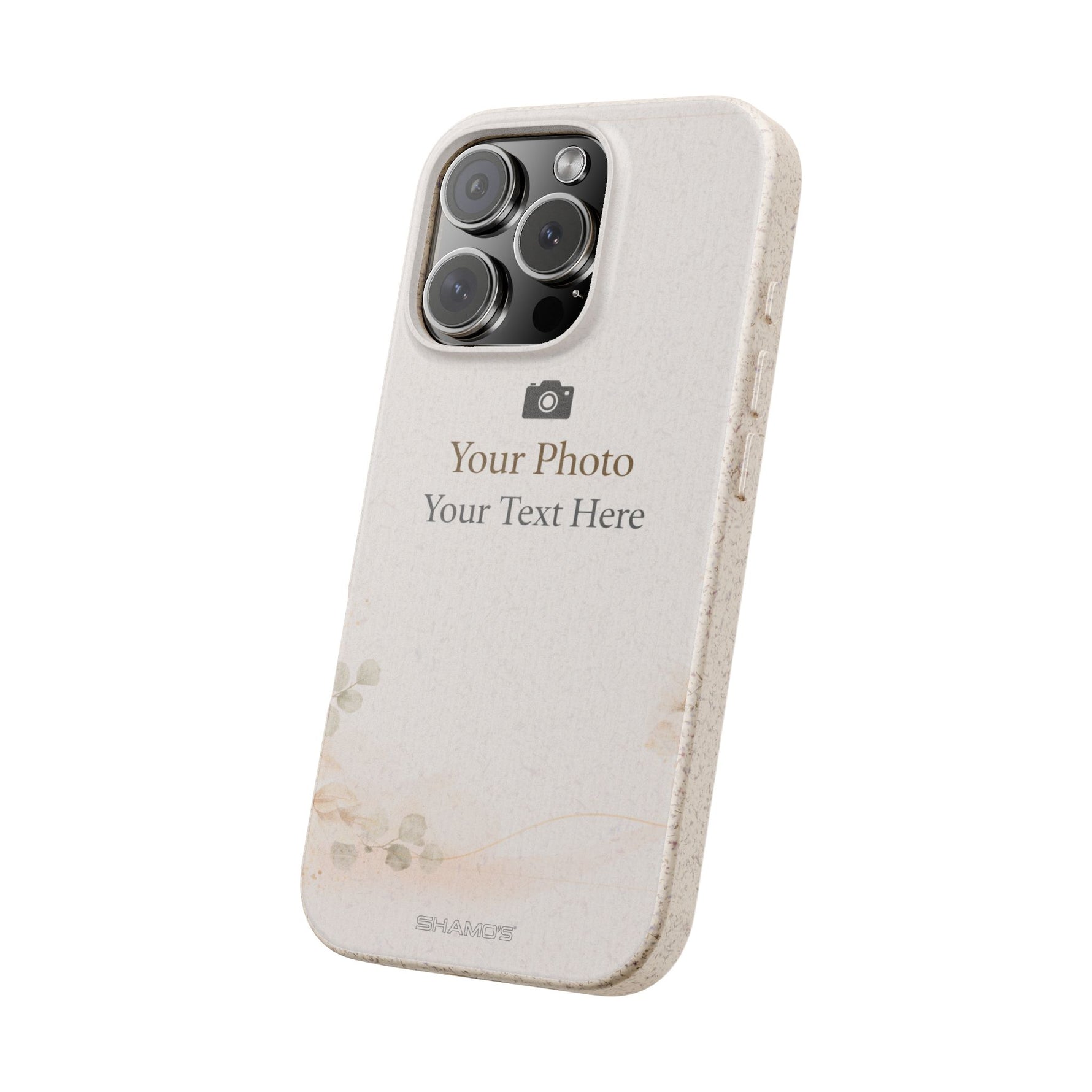 Personalizable Biodegradable Custom Phone Case | Add your own Photo and Text - iPhone 17 Pro Max - Shamo's