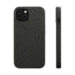 Black Circuit Board Design iPhone Case | MagSafe  Shamo's iPhone 14 / Matte