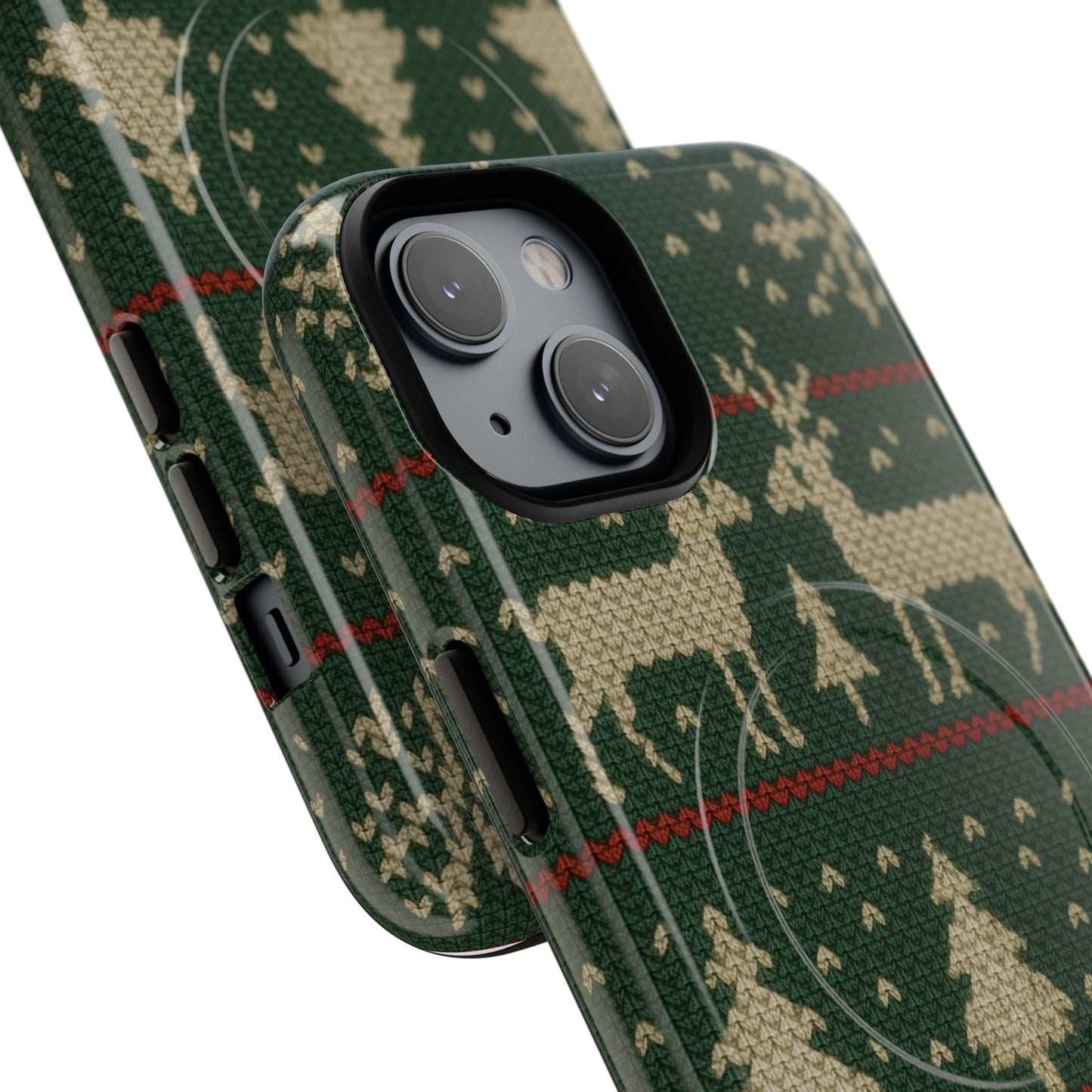 Holiday Knit Reindeer MagSafe Tough iPhone Case