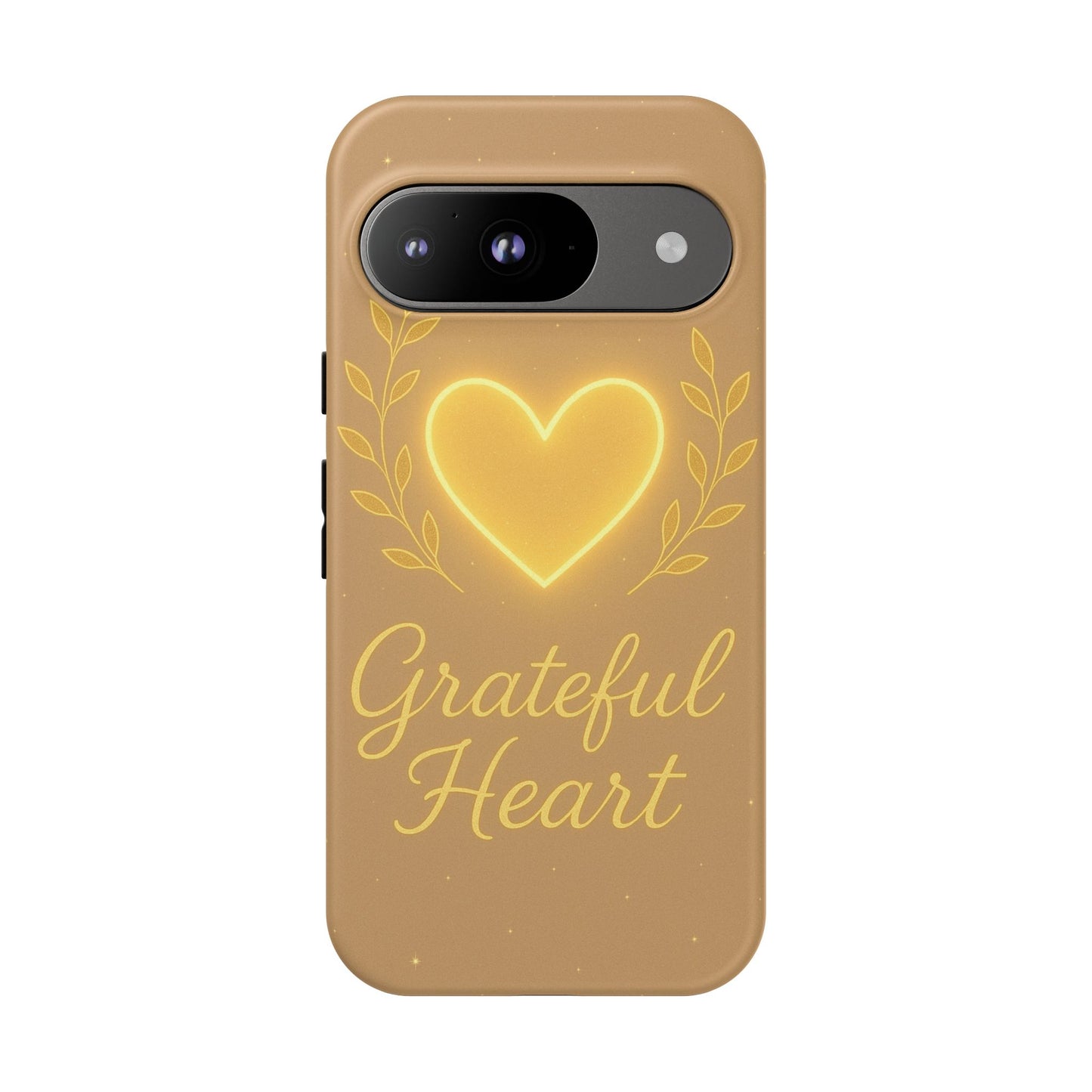 Grateful Heart iPhone Case — Warm Neon Heart