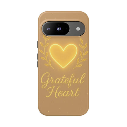 Grateful Heart iPhone Case — Warm Neon Heart