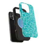 Turquoise Tide Crystal Clear Water MagSafe Phone Case – Tropical Aqua Ocean Ripple Protective Cover