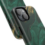Emerald Marble with Gold Veins iPhone Case | with MagSafe  Shamo's