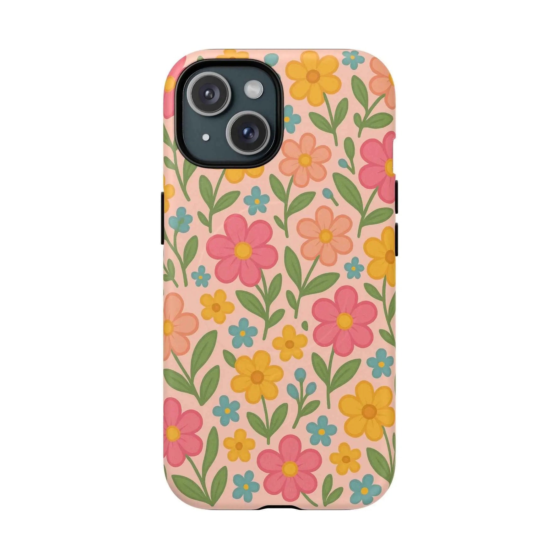 Floral Tough Magnetic MagSafe Phone Case - Stylish Protection for Everyday Use