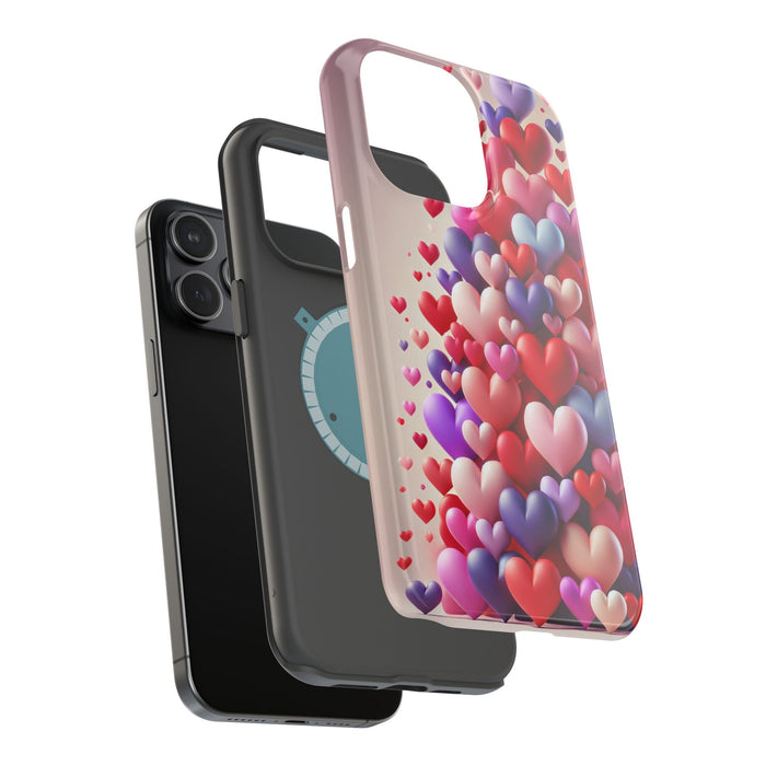 Shamo's Phone Case | MagSafe Compatible | Love Hearts Theme for iPhone 17 and more