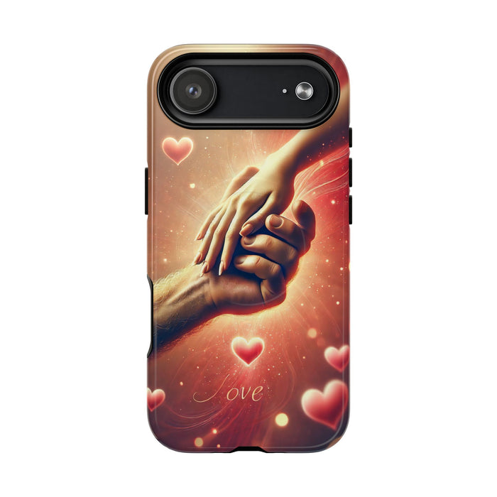Magnetic Phone Case - Hands in Love Design - Compatible with MagSafe
